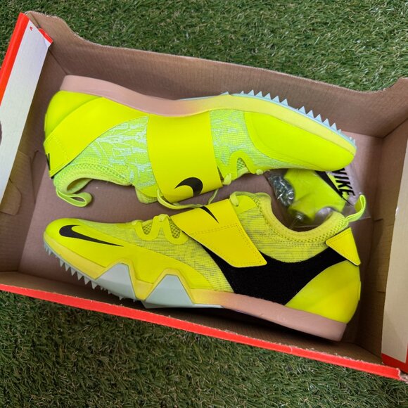 Nike Zoom Pole Vault Elite Track Jumping Spikes Mens 8.5 Volt DR9926-700 NEW - Picture 9 of 10